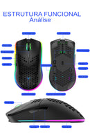 Mouse sem fio XYH80 wireless 2.4G