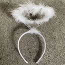 Aureola de Anjo Branca/Preta para fantasias