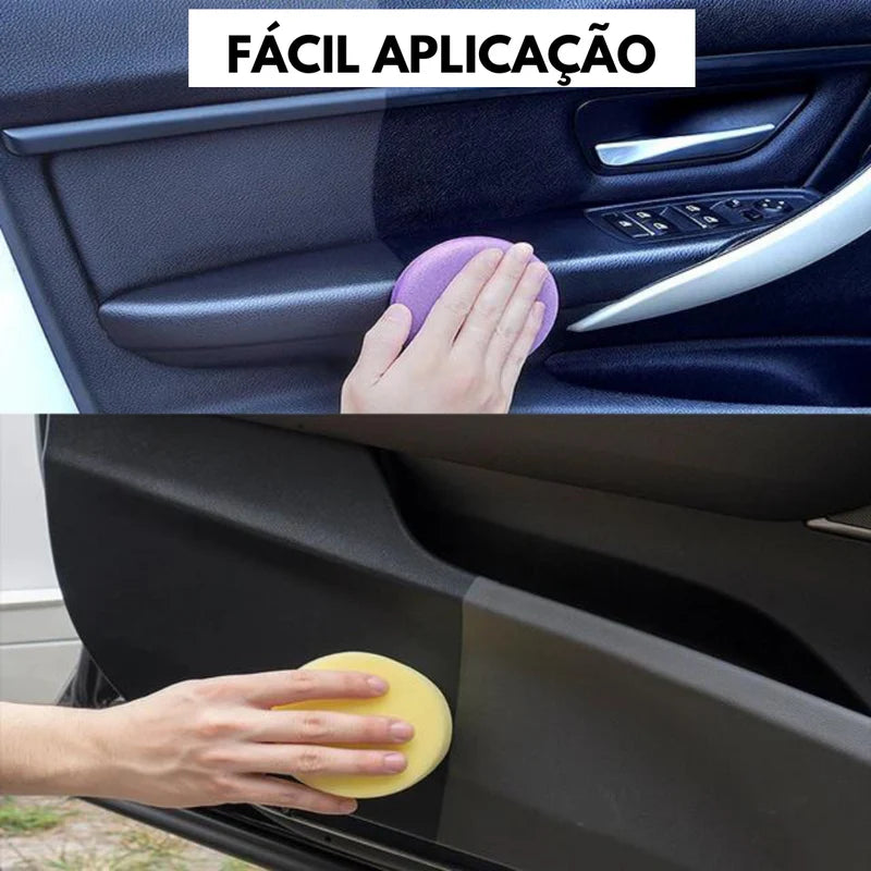 Restaurador de plástico para carro, produtos de limpeza de carro com brilho preto, restauração de couro plástico, polimento automático e reparo, renovador de revestimento