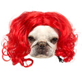 Peruca para animais de estimação, peruca para cães, cabelo encaracolado, cabelo liso, peruca de gato
