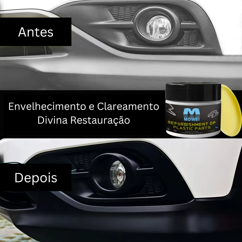 Restaurador de plástico para carro, produtos de limpeza de carro com brilho preto, restauração de couro plástico, polimento automático e reparo, renovador de revestimento